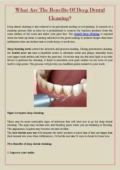 What Are The Benefits Of Deep Dental Cleaning?