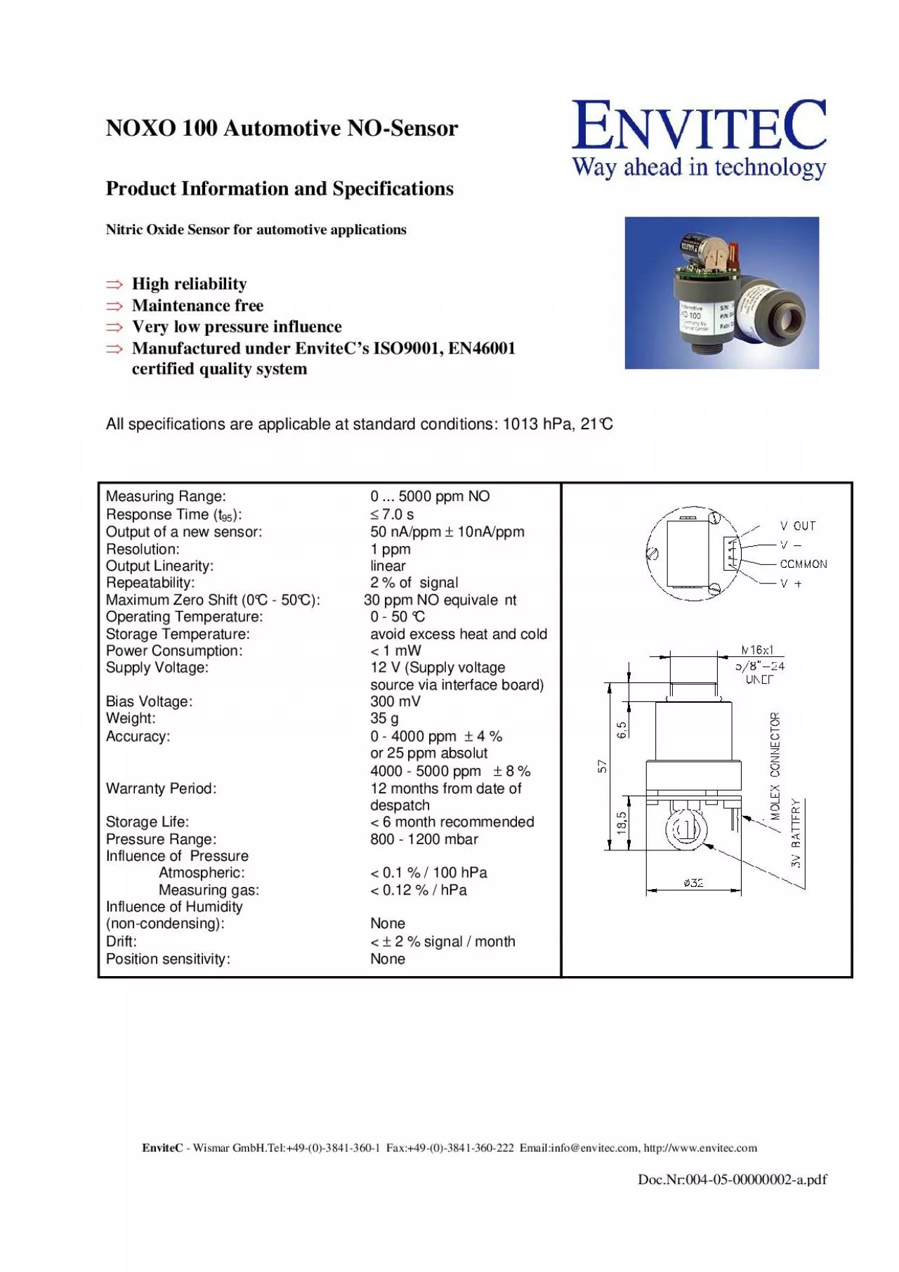 PDF-EnviteC - Wismar GmbH.Tel:+49-(0)-3841-360-1 Fax:+49-(0)-3841-360-222