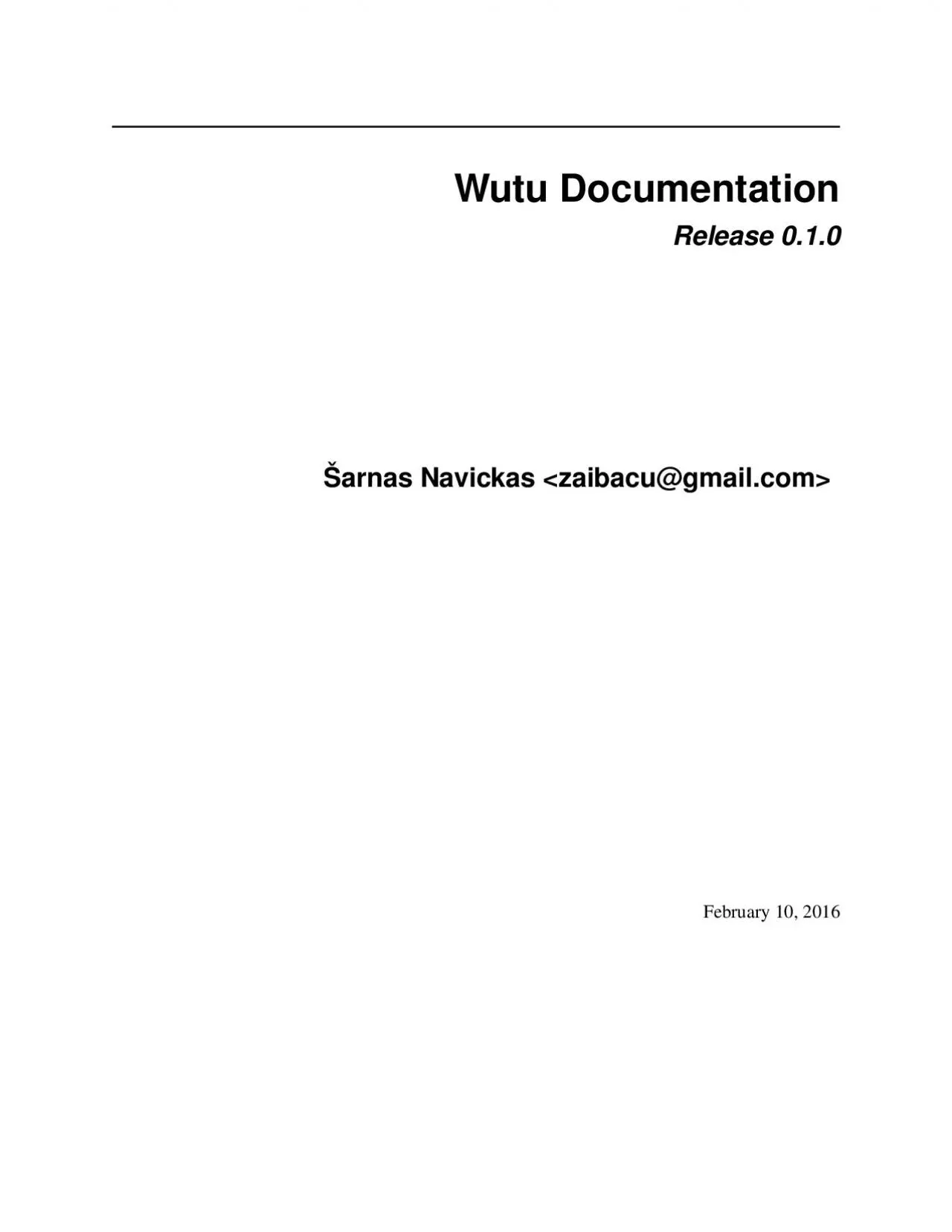 PDF-WutuDocumentationRelease0.1.0ŠarnasNavickas&#xzaib;¬u@;&#xgma