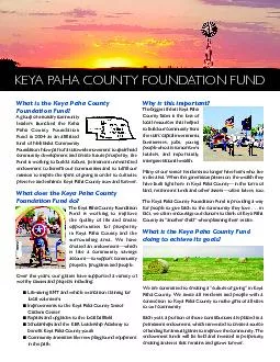What is the Keya Paha County Foundation Fund?A group of visionary comm