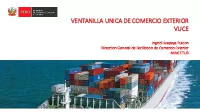 VENTANILLA UNICA DE COMERCIO EXTERIOR