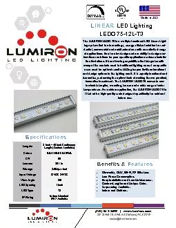 The LUMIRON LEDO 75 is a multiple functional LED Linear Light-
...