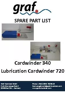 SPARE PART LIST