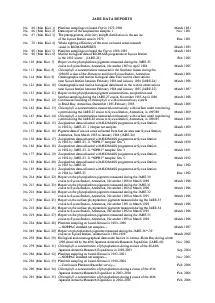 JARE DATA REPORTS No.  60 (Mar. Biol. 1) Plankton samplings on board