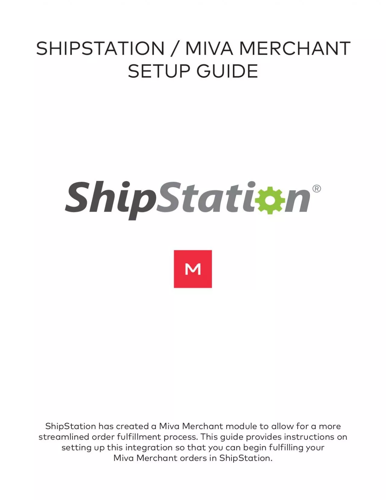 PDF-SHIPSTATION / MIVA MERCHANT