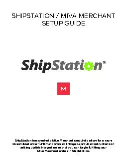 SHIPSTATION / MIVA MERCHANT