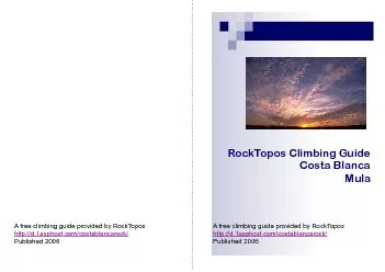 A free climbing guide provided by RockTopos