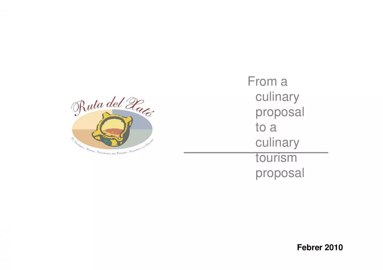 PDF-From a culinary to a culinary