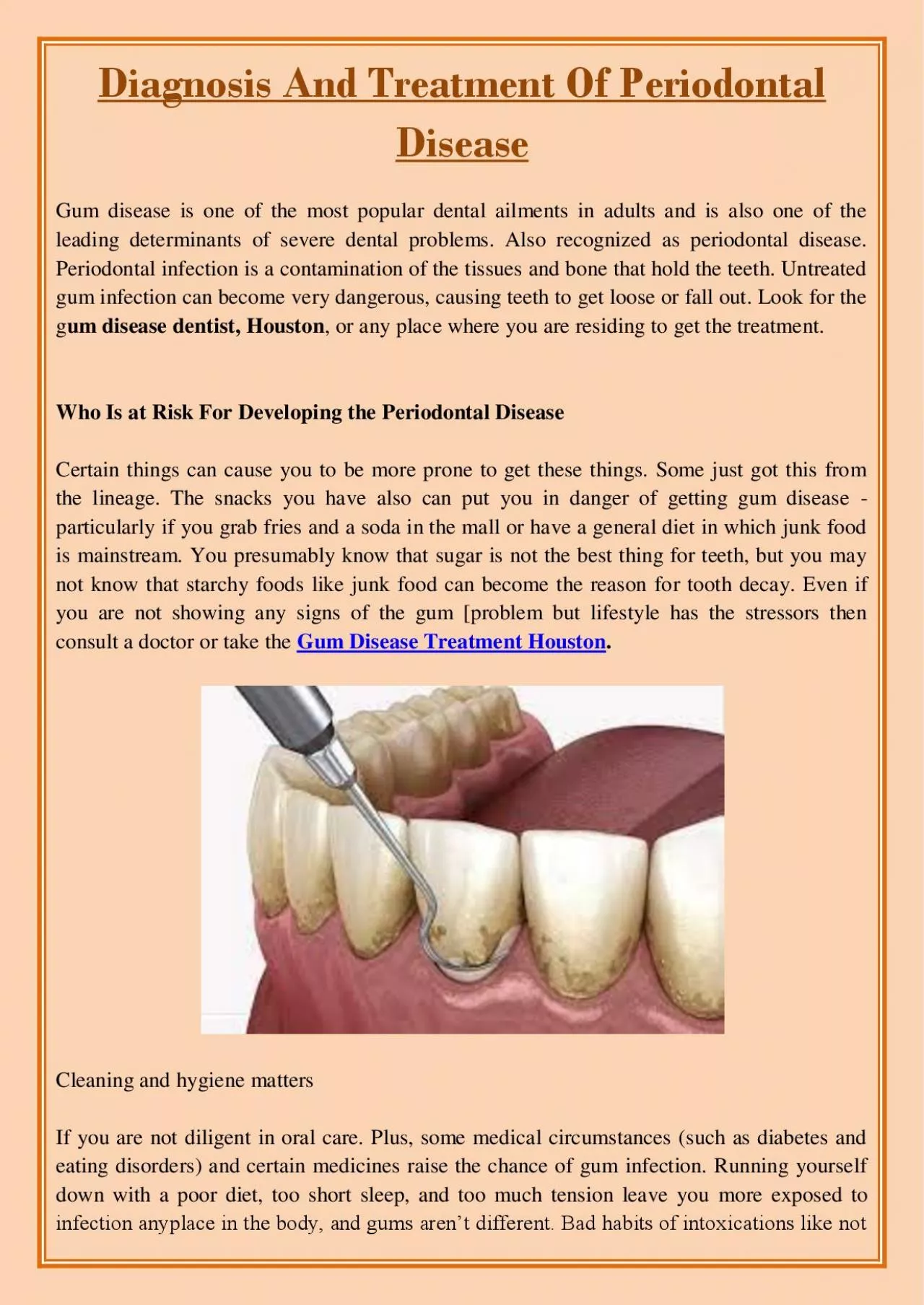 PDF-Diagnosis And Treatment Of Periodontal Disease