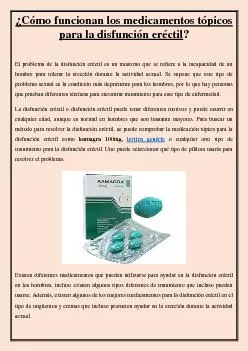 ¿Cómo funcionan los medicamentos tópicos para la disfunción eréctil?