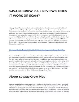 Savage Grow Plus Reviews: Does It Work Or Scam?