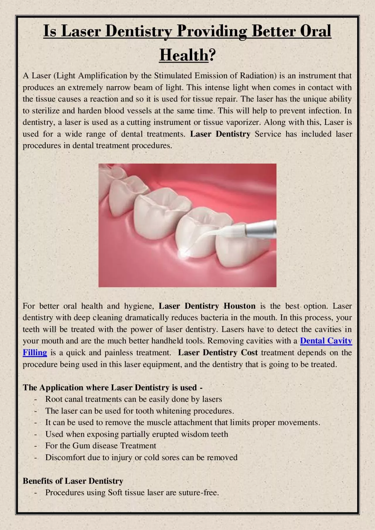 PDF-Is Laser Dentistry Providing Better Oral Health?