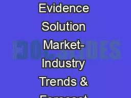 Global Real-World Evidence Solution Market- Industry Trends & Forecast Report 2027
