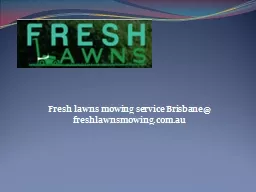 Fresh lawns mowing service Brisbane@ freshlawnsmowing.com.au