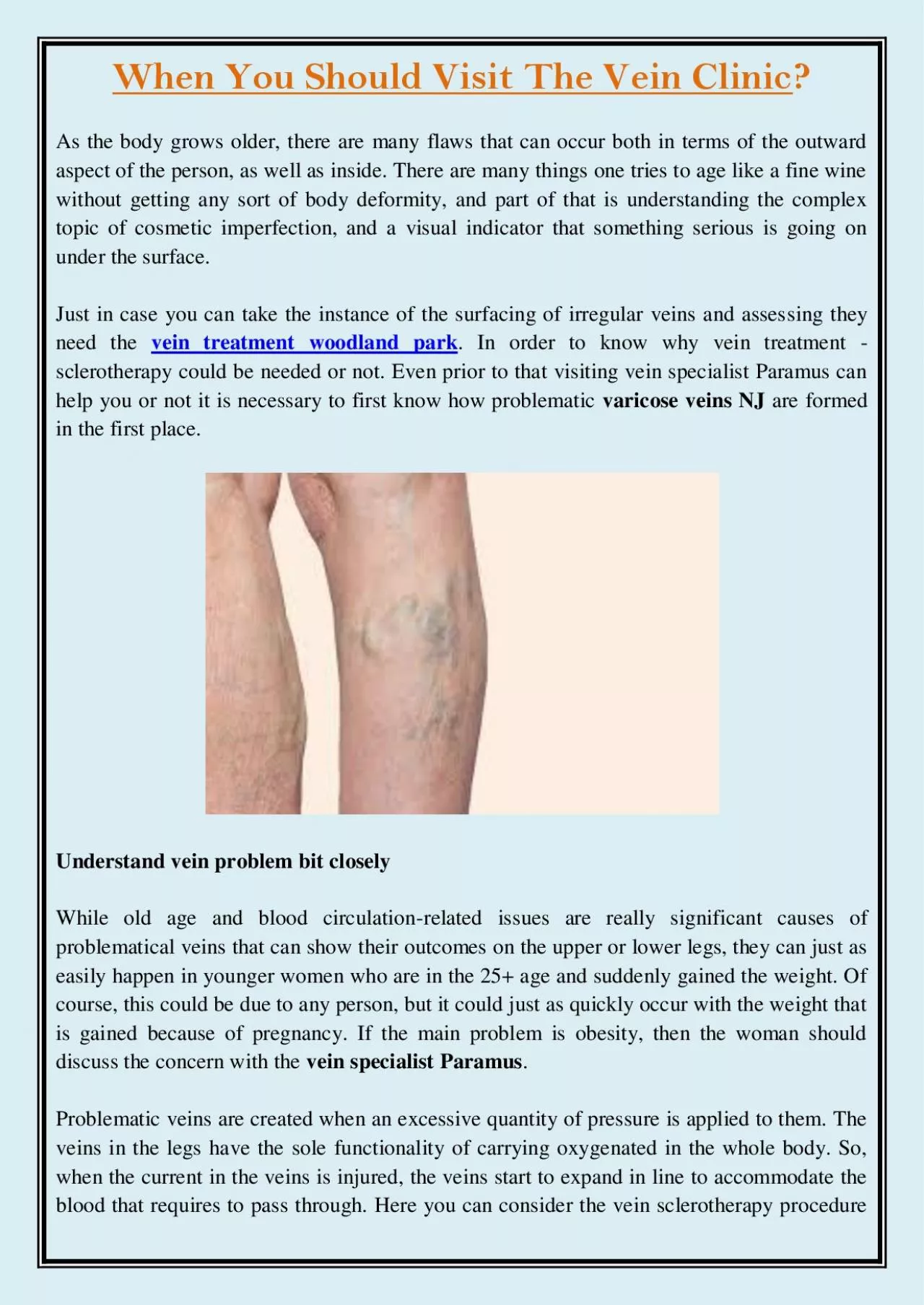 PDF-When You Should Visit The Vein Clinic?