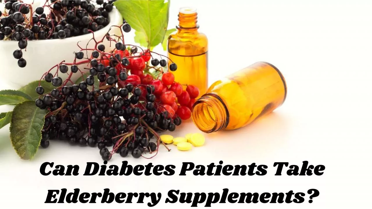 PDF-Can Diabetes Patients Take Elderberry Supplements?