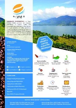 Source of coﬀee:Aceh Tengah District, Aceh Province, Sumatra Island