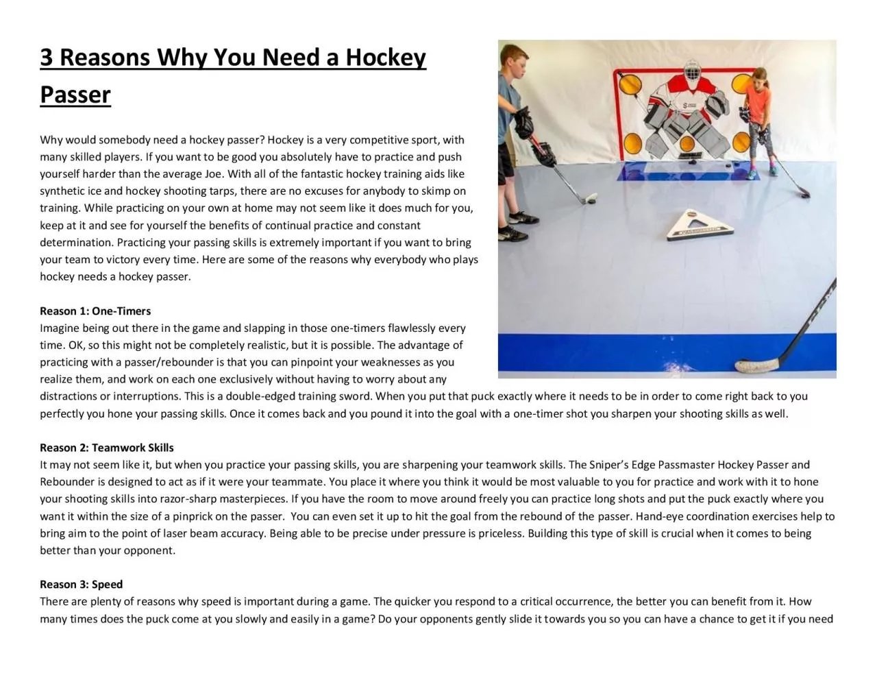 PDF-3 Reasons Why You Need a Hockey Passer