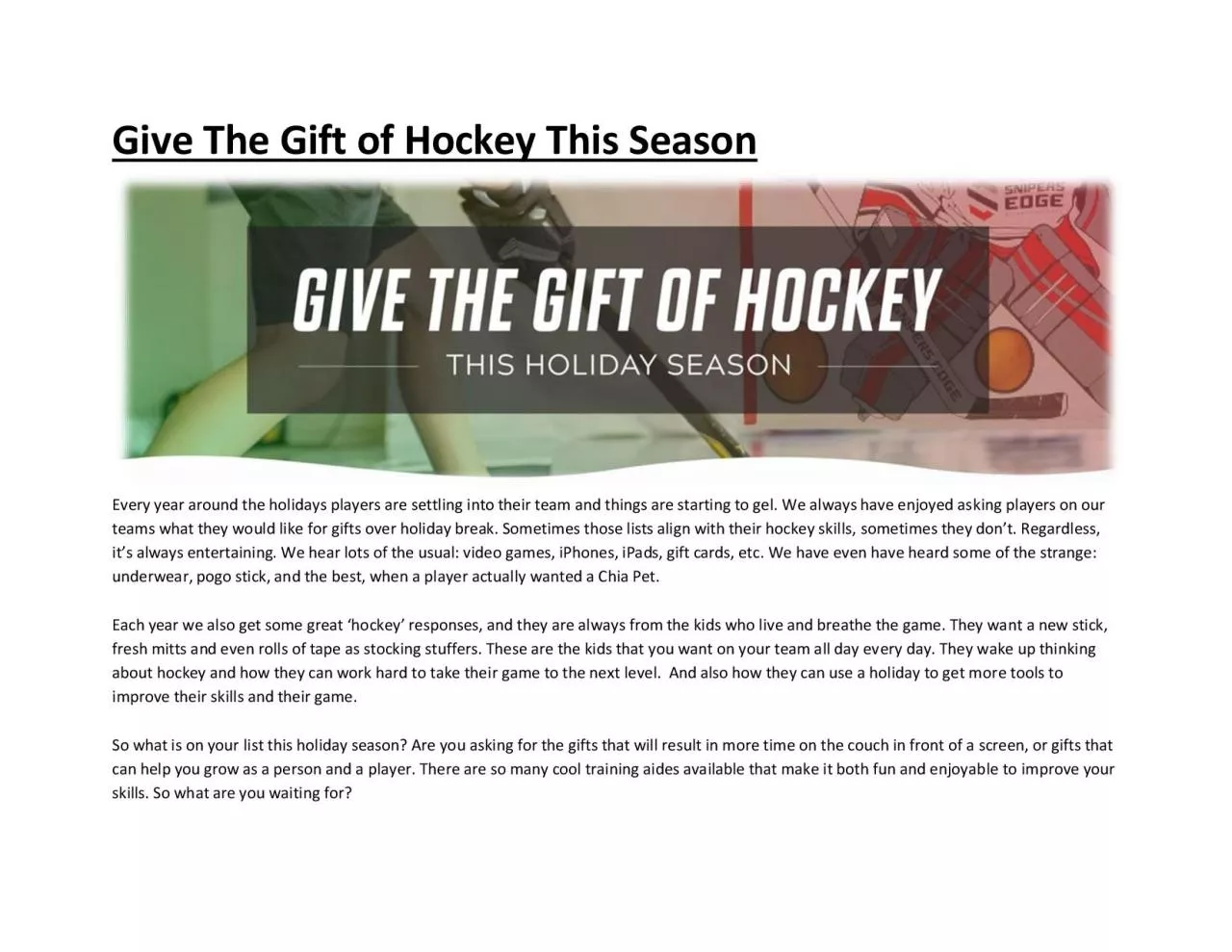 PDF-Give The Gift of Hockey This Season