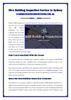 Hire Building Inspection Service In Sydney