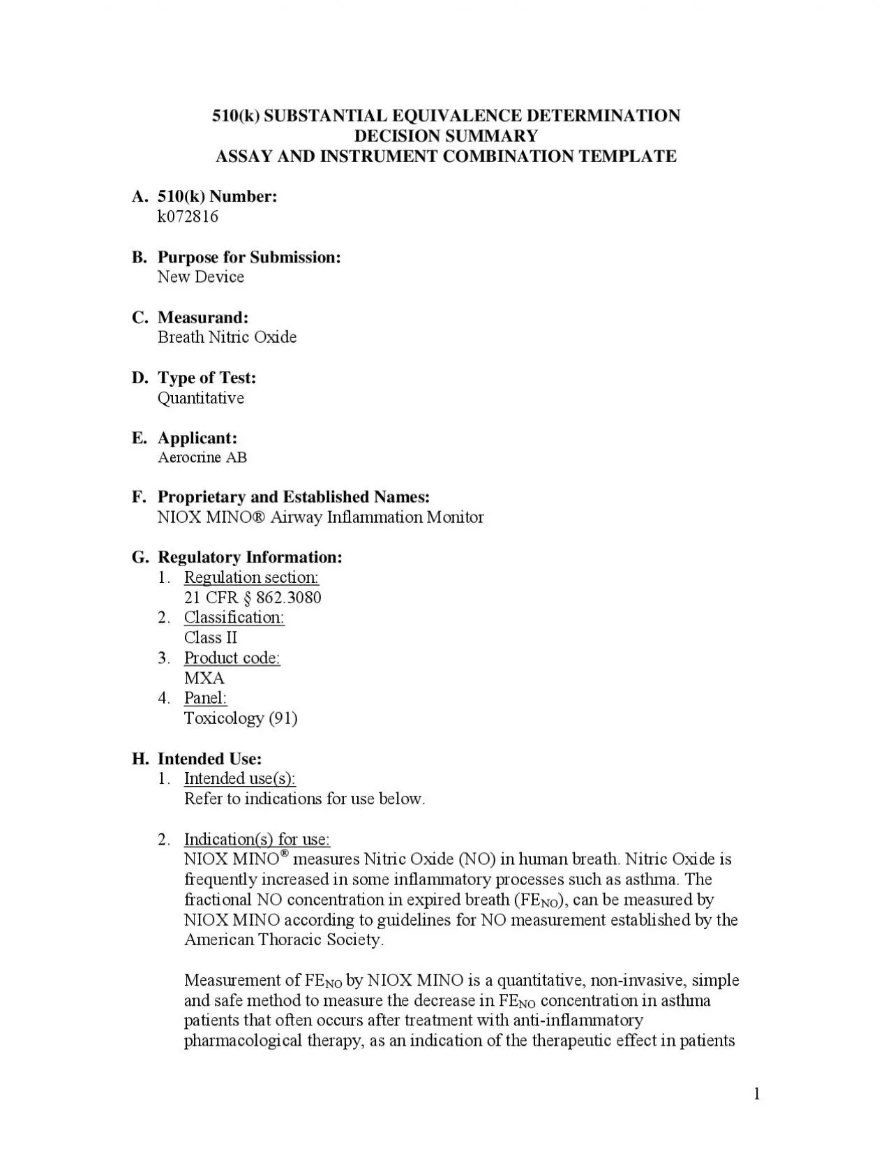 PDF-510k SUBSTANTIAL EQUIVALENCE DETERMINATION