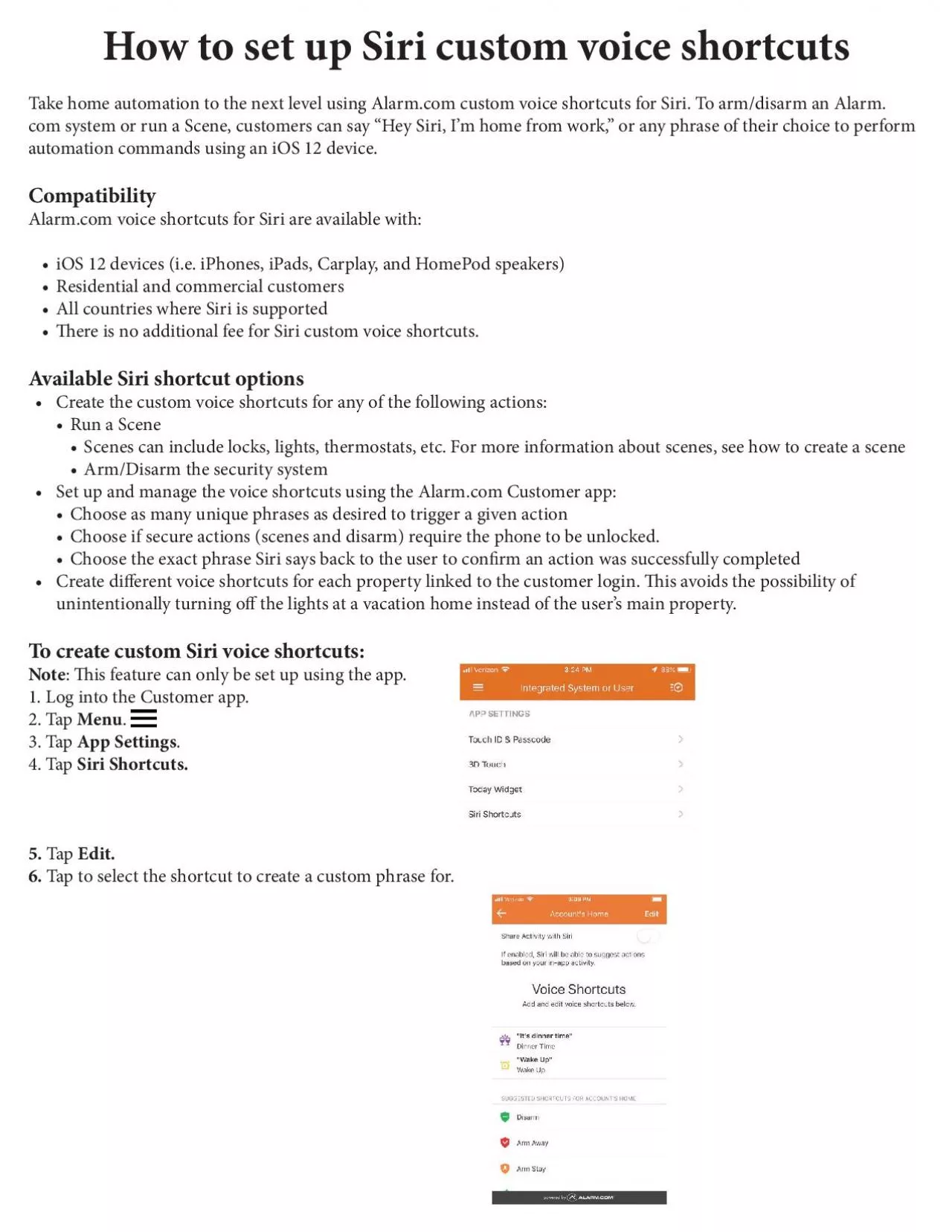 PDF-How to set up Siri custom voice shortcutsTake home automation to the n