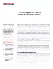 Oracle Managed Cloud Services for Oracle Engineered Sy