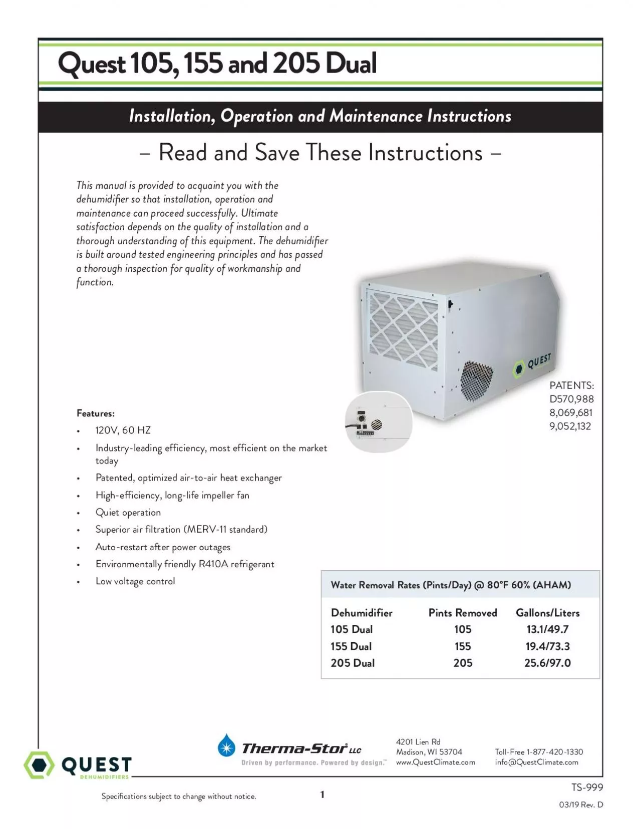 PDF-uest 105 155 and 205 Dual