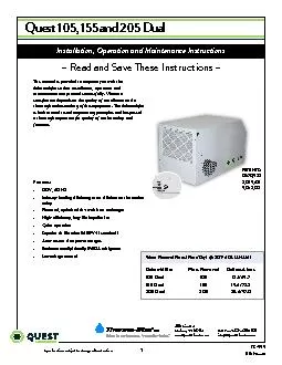 uest 105 155 and 205 Dual