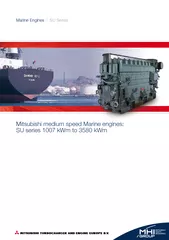 Marine Engines  SU Series Mitsubishi medium speed Mari