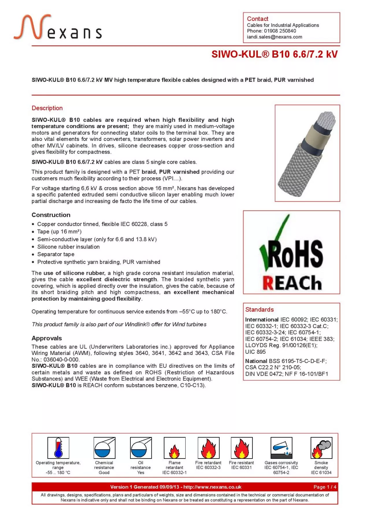 PDF-ContactCables for Industrial ApplicationsPhone 01908 250840iandisale