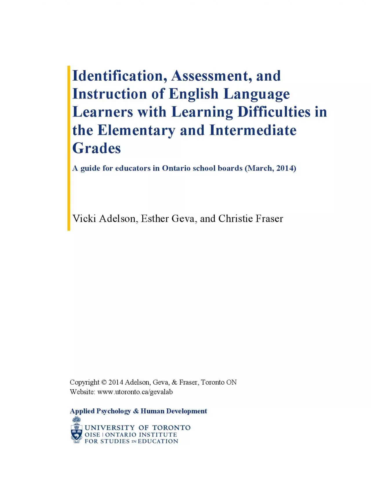 PDF-risk ELLs differ from typically developing ELLs 3 3 What do I do i