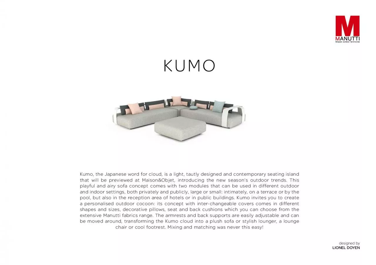 PDF-Kumo the Japanese word for cloud is a light tautly designed and con