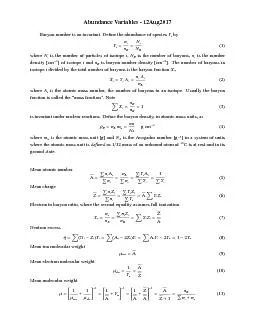 AbundanceVariables12Aug2017BaryonnumberisaninvariantDe2netheabund