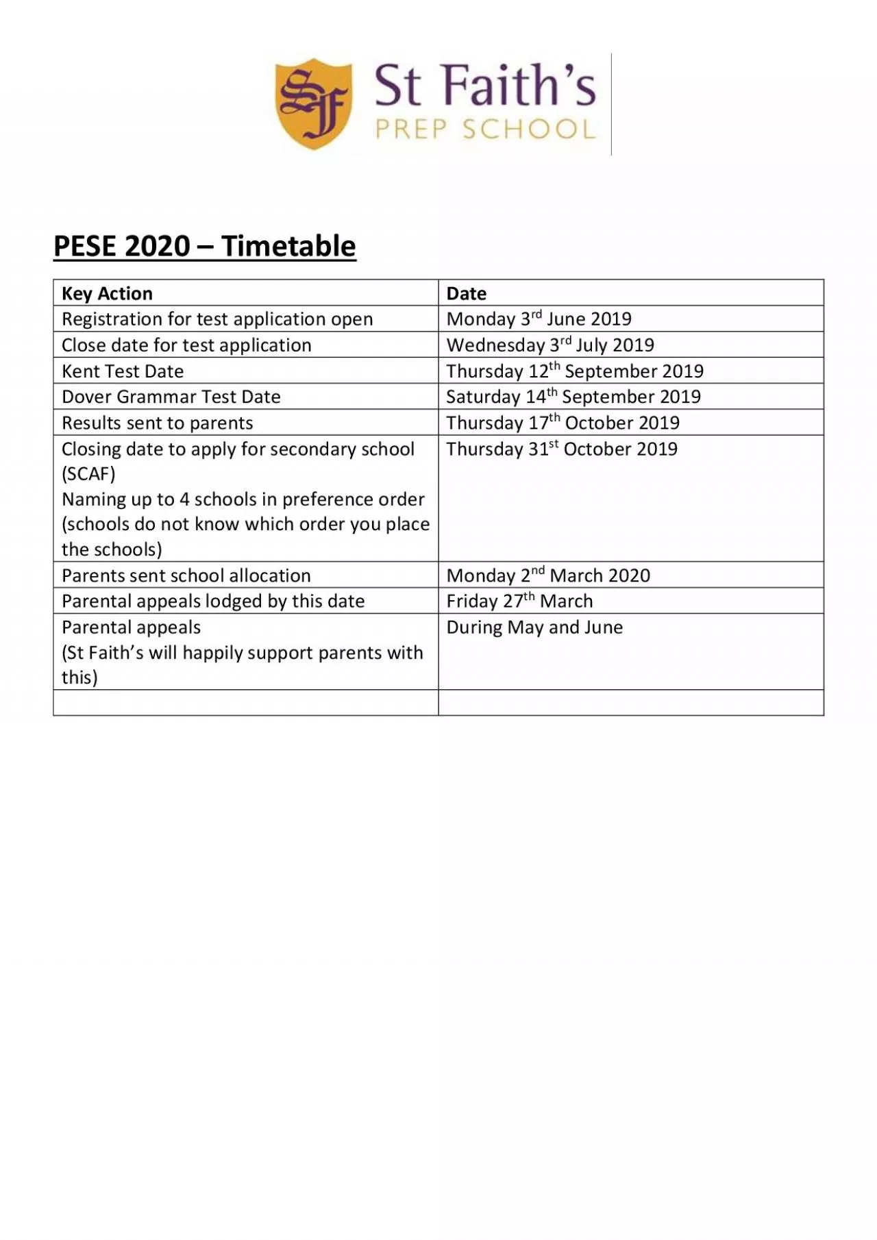 PDF-Timetable