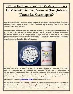 ¿Cómo Es Beneficioso El Modafinilo Para La Mayoría De Las Personas Que Quieren Tratar La Narcolepsia?