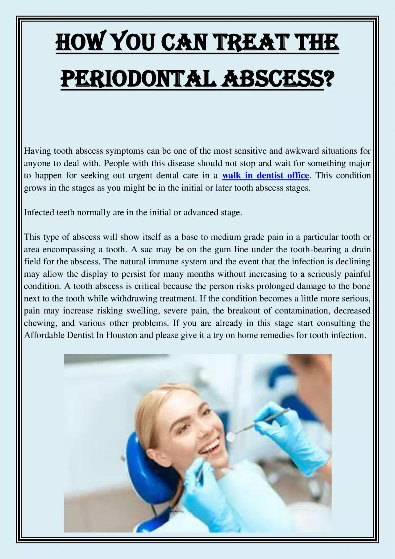 PDF-How You Can Treat The Periodontal Abscess?