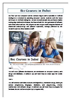 Bsc Courses in Dubai