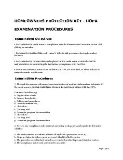 HOMEOWNERS PROTECTION ACT