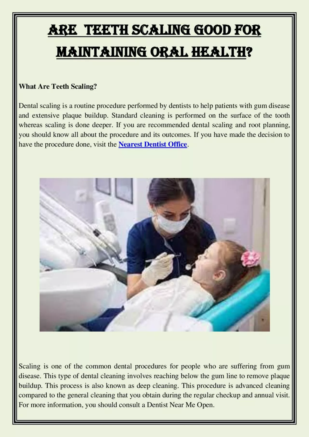 PDF-Are Teeth Scaling Good For Maintaining Oral Health?