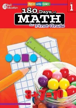 180 Days of Math Grade 1  Daily Math Practice Workbook for Classroom and Home Cool