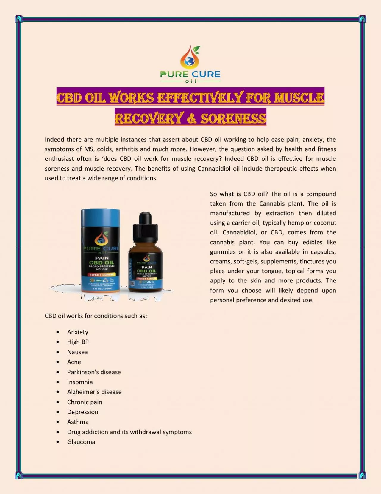 PDF-CBD oil works effectively for muscle recovery & soreness