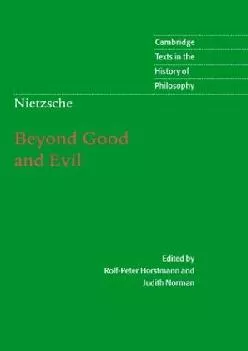 Best  Nietzsche Beyond Good and Evil Prelude to a