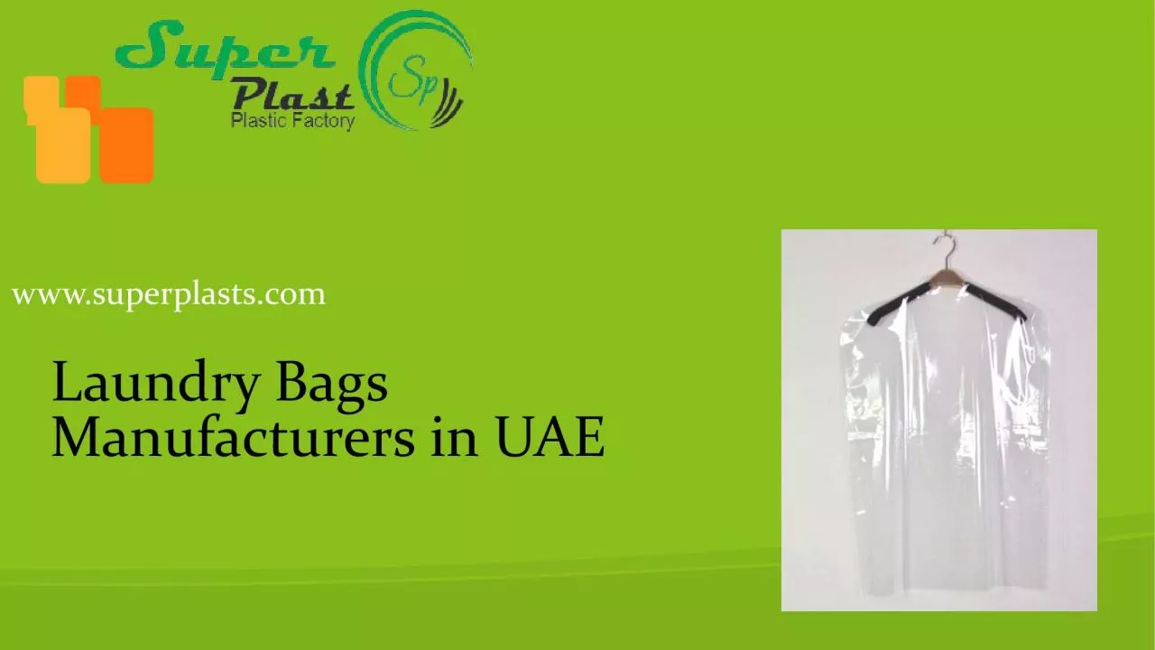 PDF-Plastic Bag Supplier In UAE | Plastic Manufacturing Companies UAE