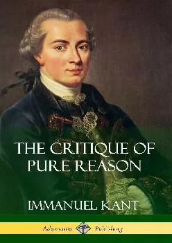 EBOOK  The Critique of Pure Reason Hardcover
