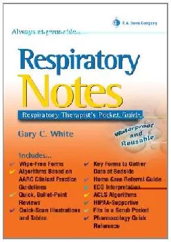 Best  Respiratory Notes Respiratory Therapist s Pocket