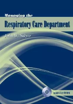 EPUB  Managing the Respiratory Care Department
