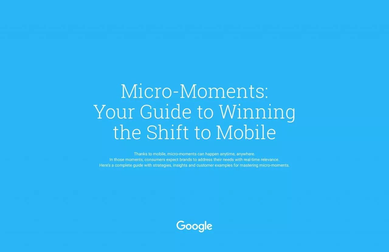 PDF-How to succeeding in a Micro-Moment World