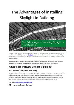 The Advantages of Installing Skylight in Building - Bansal Roofing