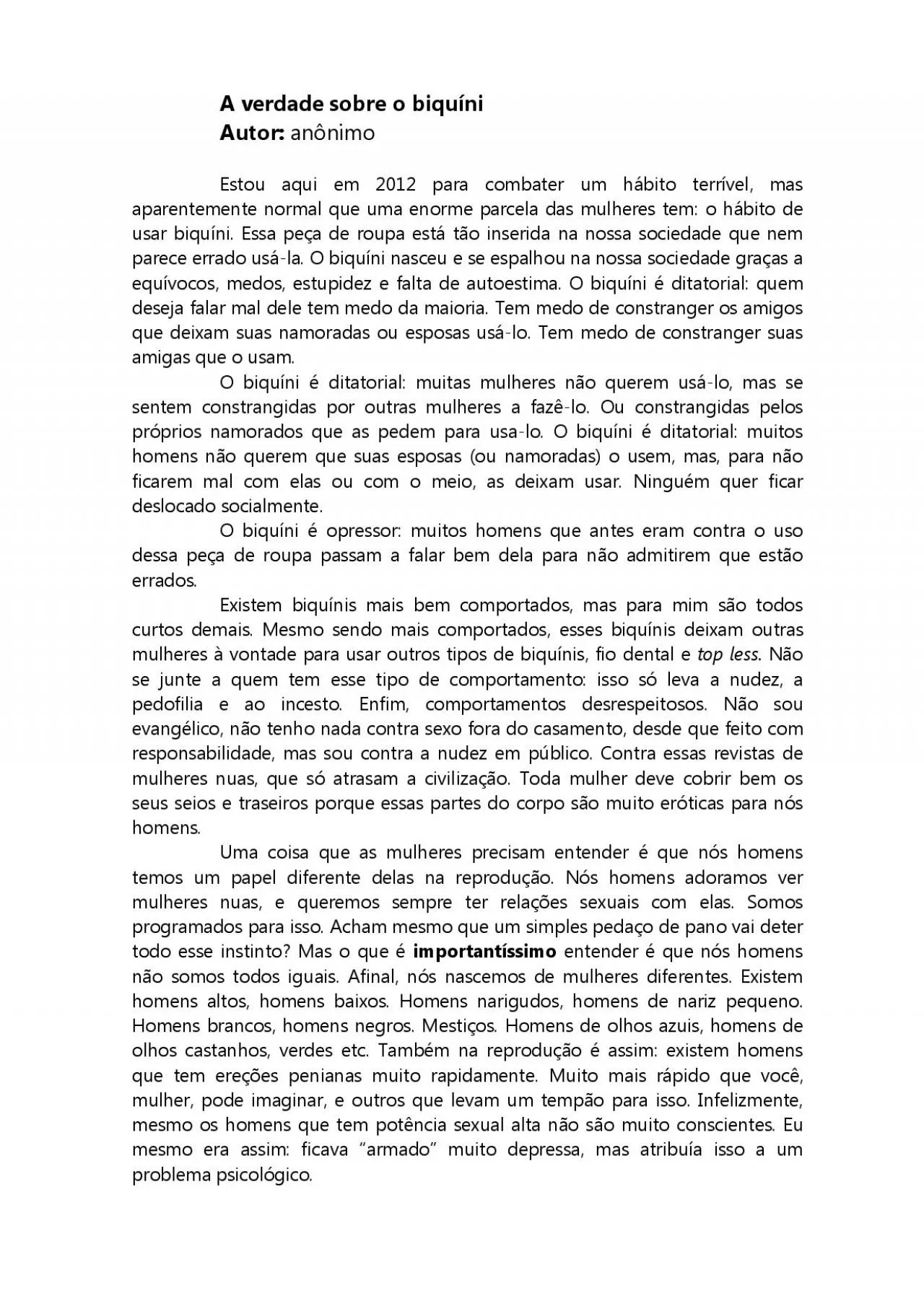 PDF-A verdade sobre o biquíni